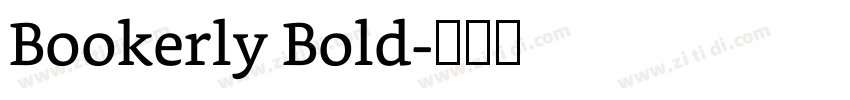 Bookerly Bold字体转换